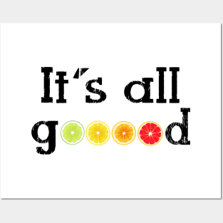 I Feel Good Lemon Orange Lime Red Orange Yellow Green Citrus Posters and Art